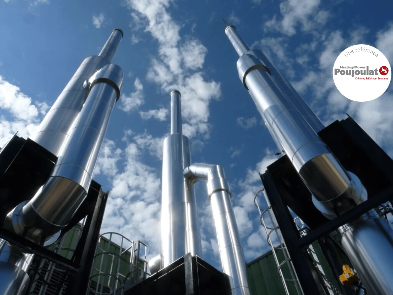 Cheminées industrielles Poujoulat Heating & Power par Beirens